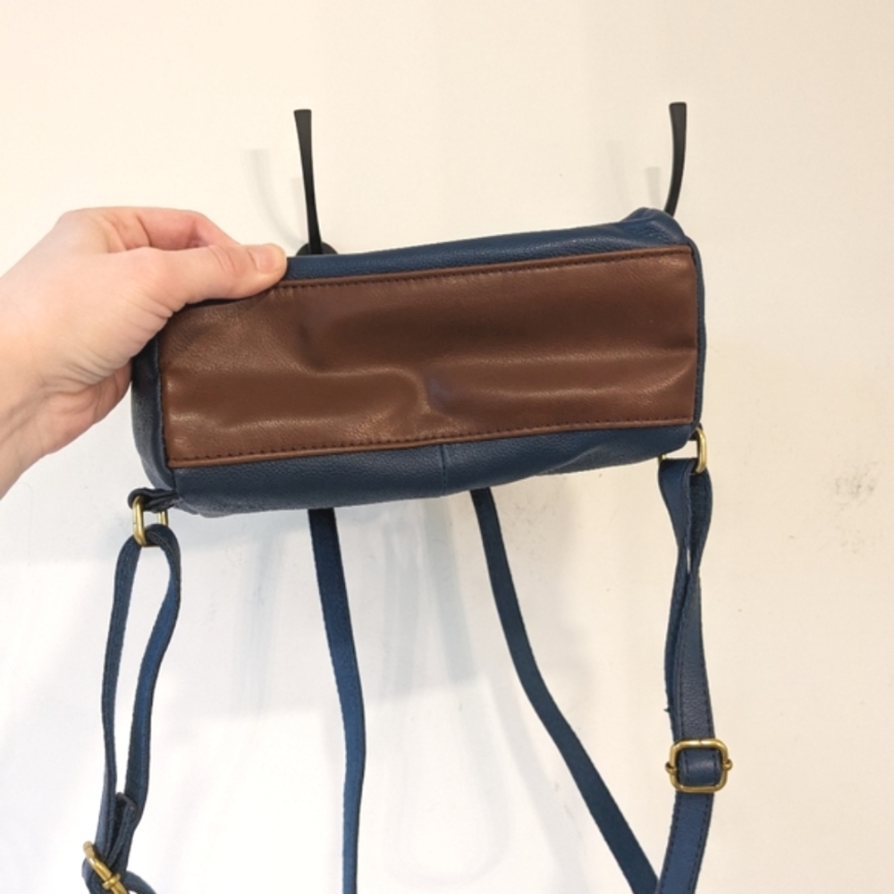 Fossil Blue Leather Studded Mini Backpack - Picture 8 of 12